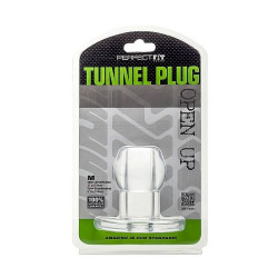 PERFECT FIT ASS TUNNEL PLUG SILICONE CLEAR M
