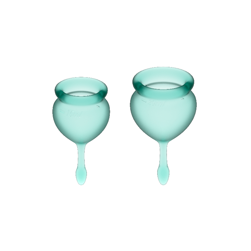 COUPE MENSTRUELLE  TAILLE S TAILLE L PACK AQUAMARINE